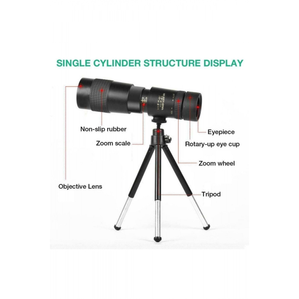 Telefon Tutuculu 10-300x40 Zoom Monoküler Teleskop Dürbün