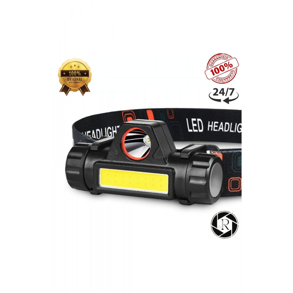 Kafa Feneri Şarjlı Mıknatıslı Lityum Lion Pilli 1200 Lümen Cob Led A series
