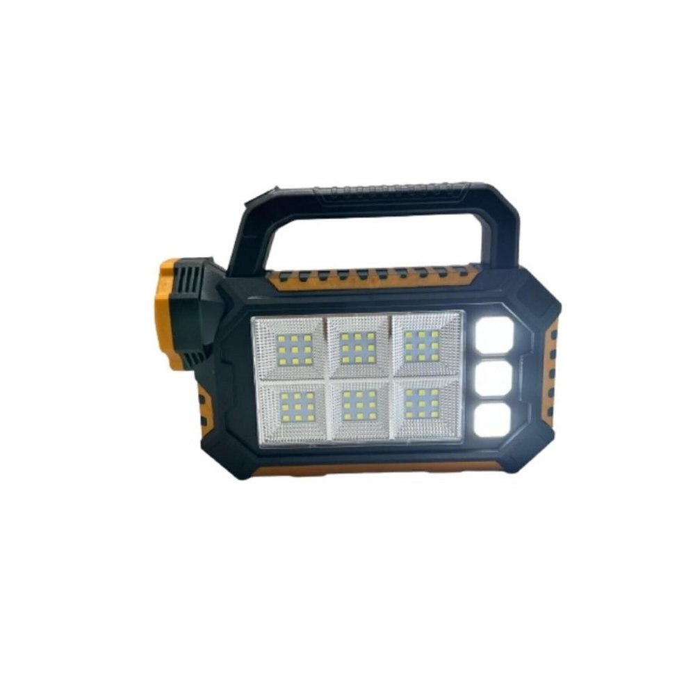 PS-8029A 3 Mod lu Solar Güneş Panelli Powerbank+USB Çıkış Ultra Güçlü Ledli Şarjlı Fener + Işıldak