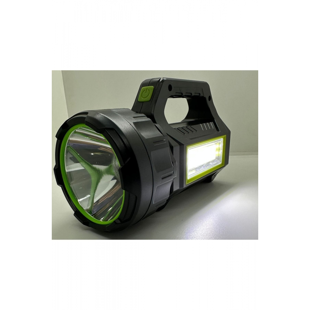 Ps-t95 Uzun Menzilli Solar Panelli Powerbank Usb Çıkış S.o.s Lu Ultra Güçlü Ledli Şarjlı Feneri