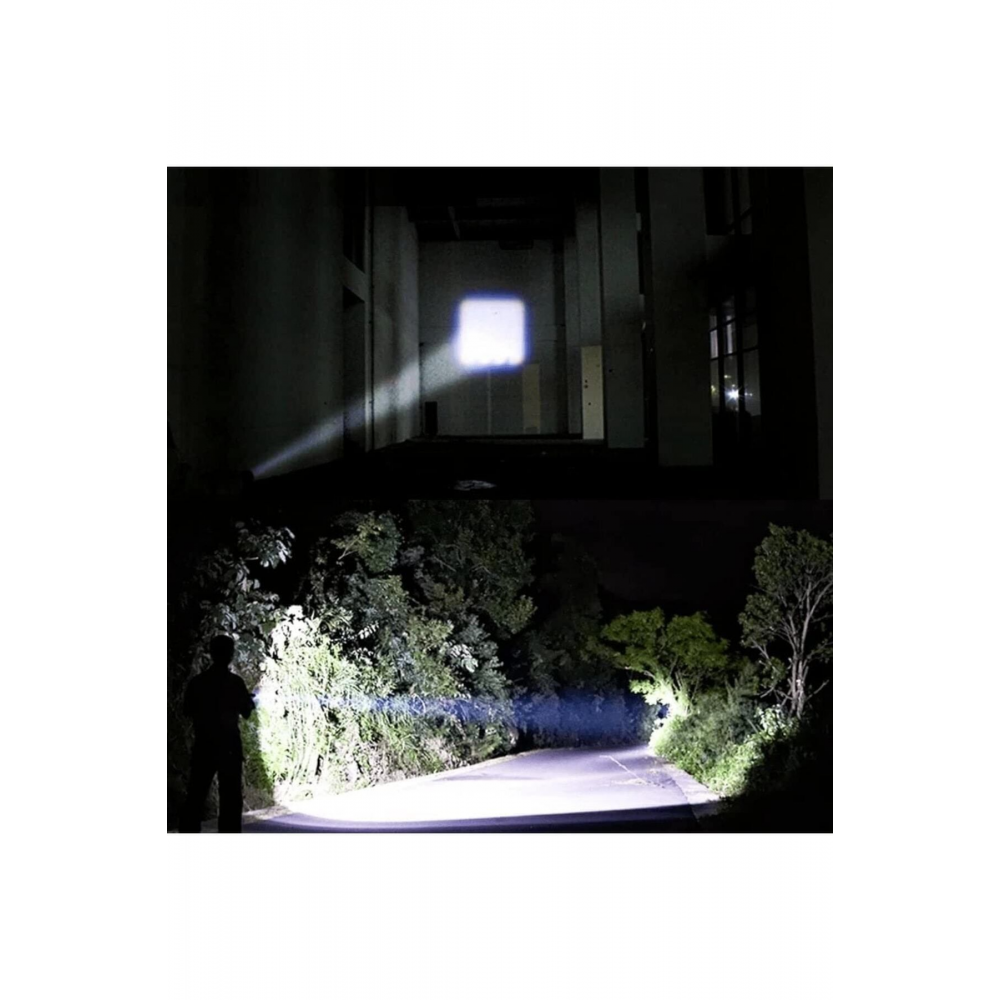 Ultra Güçlü 2500 Lumen 5w Cob Led Usb Şarjlı El Feneri Avcılık,kamp Feneri Deprem Çantalık Fener
