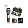 Ultra Güçlü 5w Led Usb Şarjlı El Feneri