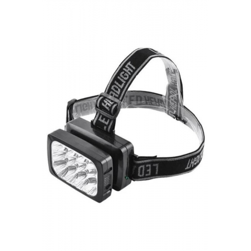 Profesyönel 12 Ledli Şarjlı Kafa Lambası Power Ledli Kafa Feneri Tepe Lambası Yj-1837