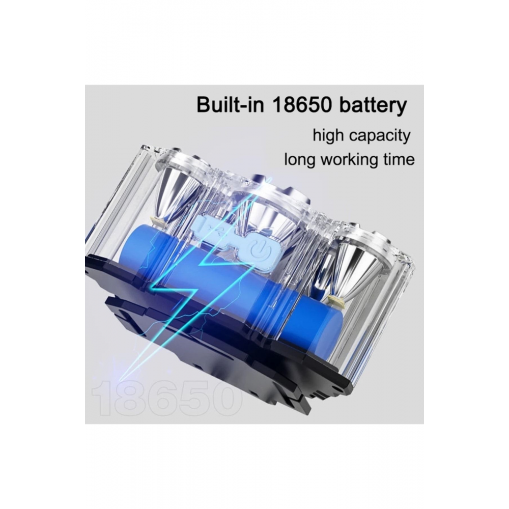 Taka Riko 150w Ultra Güçlü Led Şarjlı 5 Led 5 Cree Led Kafa Feneri Avcı Işıldak Balıkçı Kamp Lambası