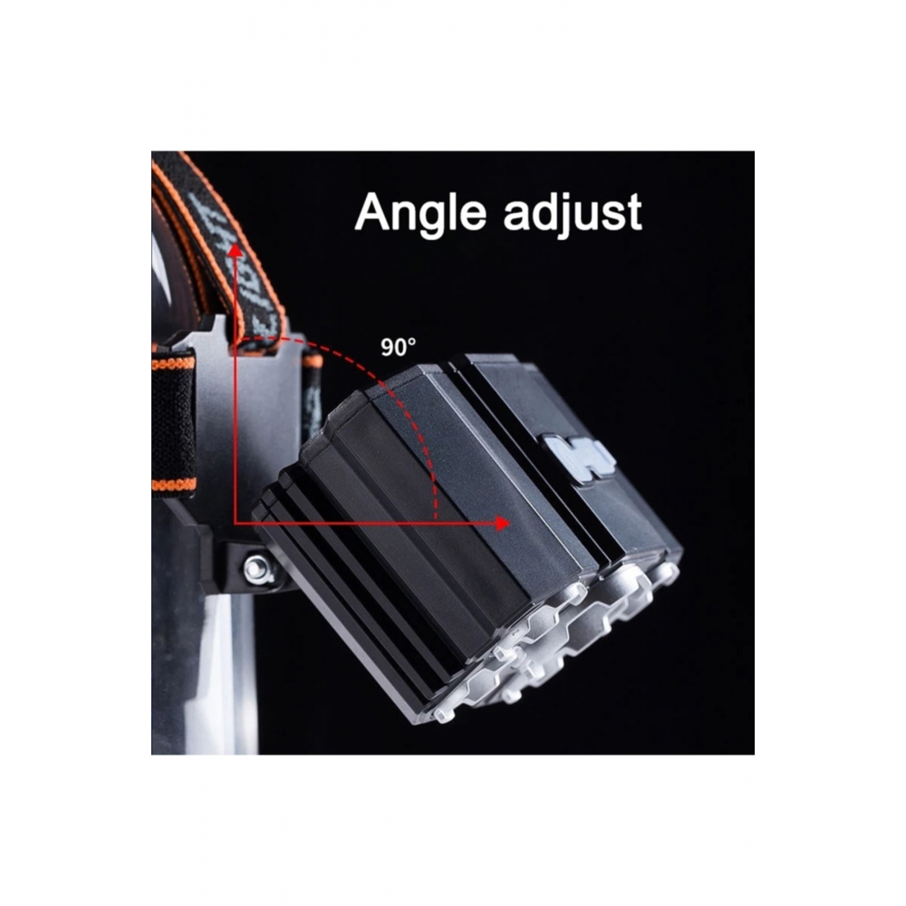 Taka Riko 150w Ultra Güçlü Led Şarjlı 5 Led 5 Cree Led Kafa Feneri Avcı Işıldak Balıkçı Kamp Lambası