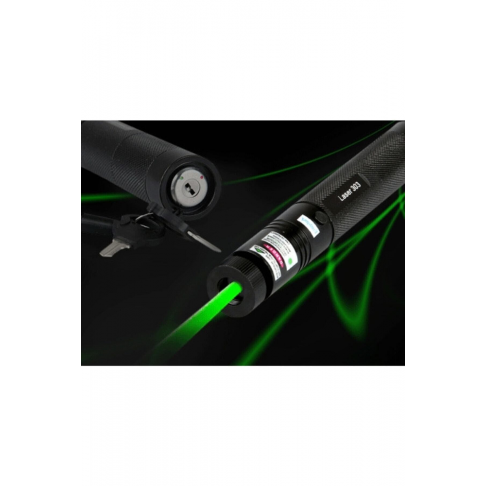 Şarjlı Kaliteli Yeşil Lazer Pointer Kalem Işın Işık 5000mw (ücretsiz Kargo)