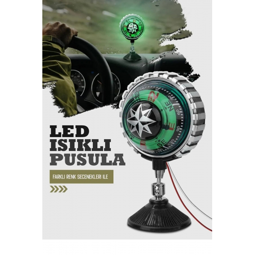 Pusula Nostalji Vantuzlu Büyük Işıklı 10 Adet