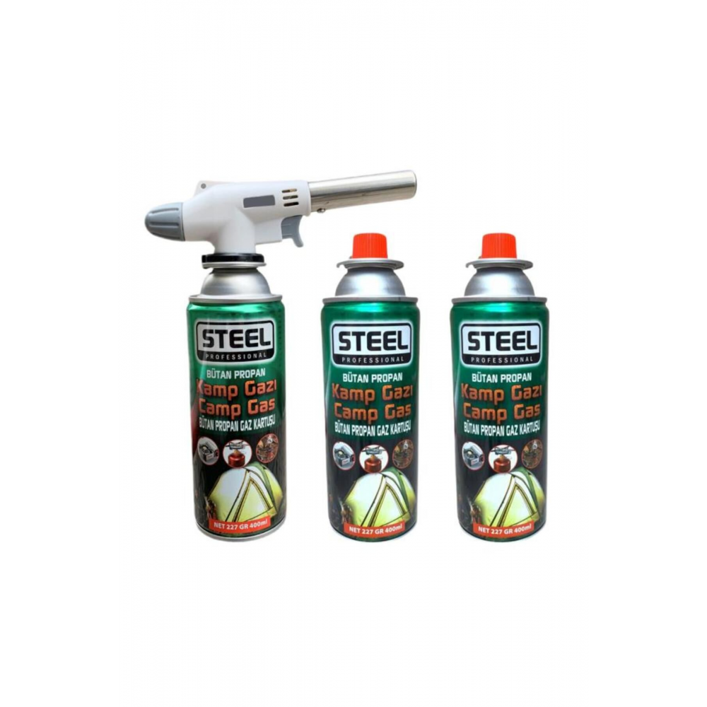 1300 Derece Orijinal Pürmüz Çakmak NO 920 + 3 Adet Steel Kartuş