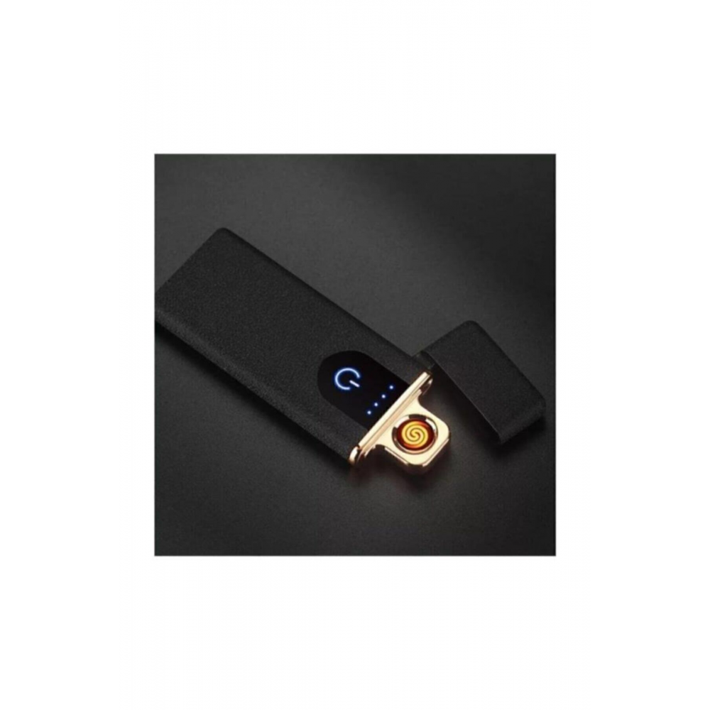 Usb Şarjlı Elektronik Alevsiz Sigara Yakan Çakmak Mavi