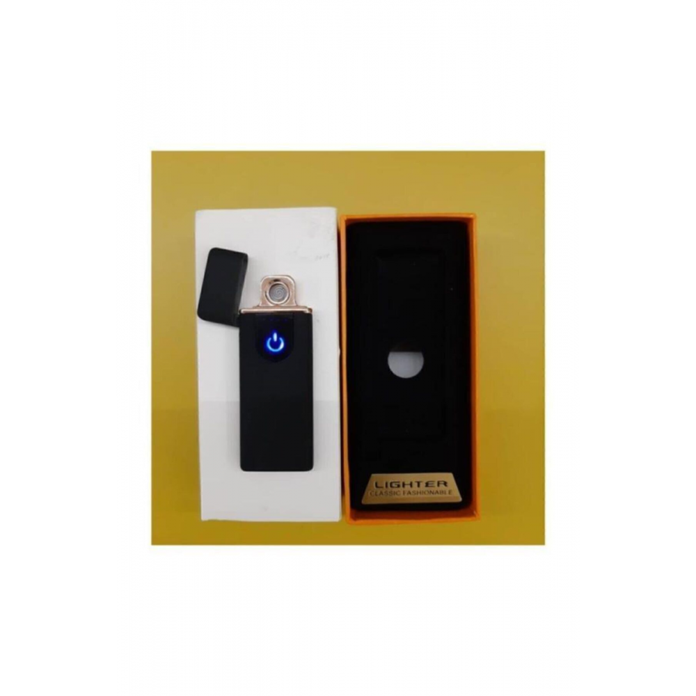 Usb Şarjlı Elektronik Alevsiz Sigara Yakan Çakmak Mavi