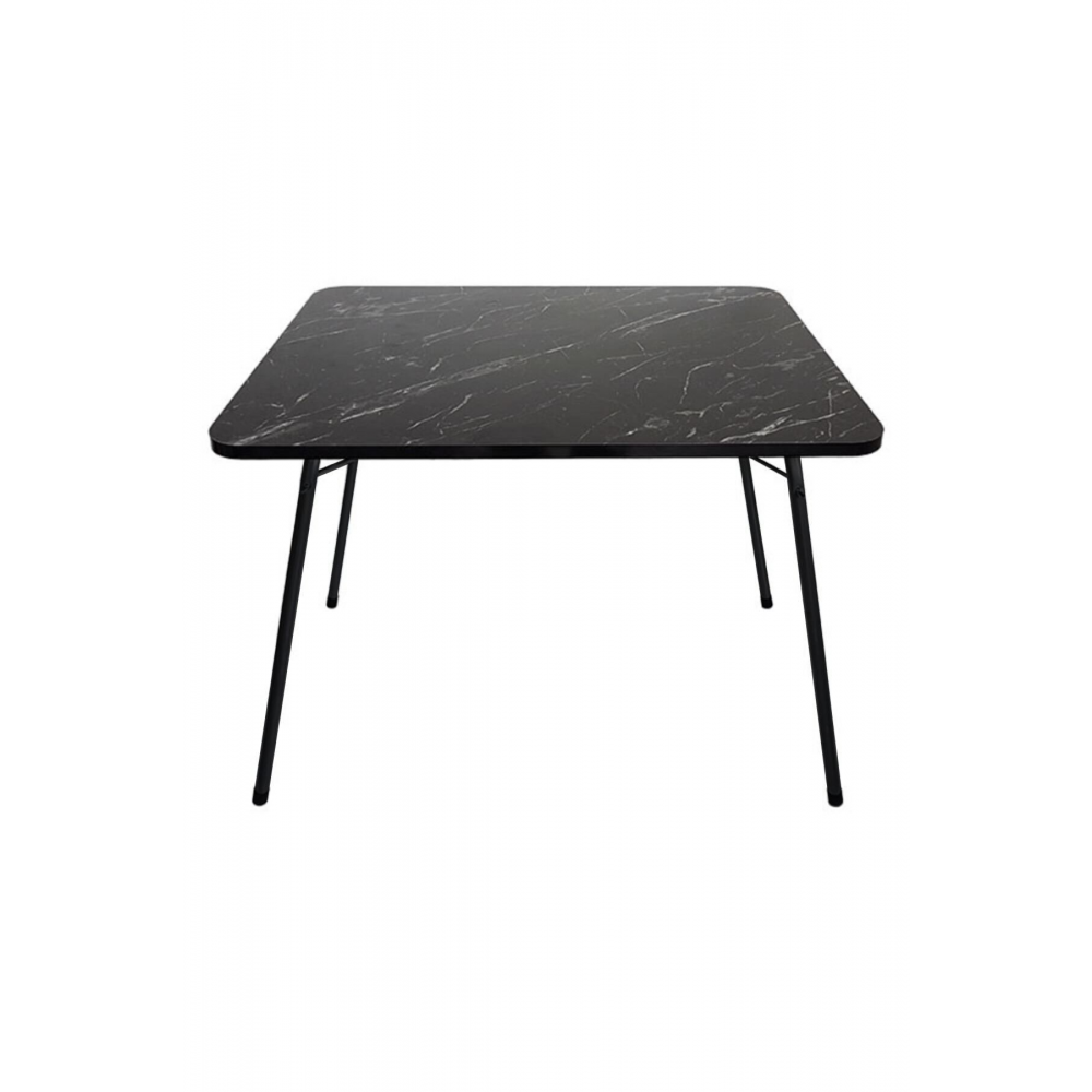 Granit Desenli Katlanır Balkon Bahçe Kamp Masası