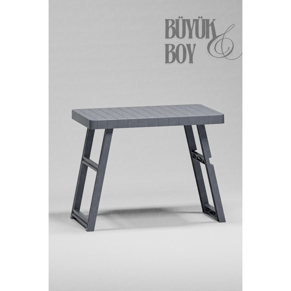 Portatif Büyük Boy Plastik Piknik Sehpası Katlanabilir Bahçe Balkon Kamp Masası Katlanır Sehpa