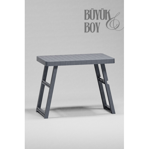 Portatif Büyük Boy Plastik Piknik Sehpası Katlanabilir Bahçe Balkon Kamp Masası Katlanır Sehpa