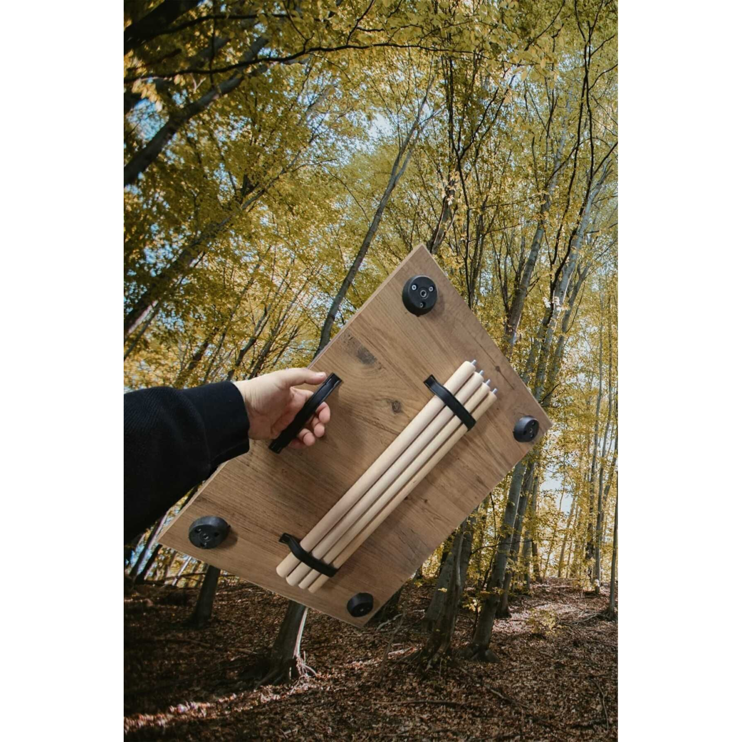 Portatif Kamp Masası Balkon Bahçe Masası Piknik Masası Sehpası 60x45cm