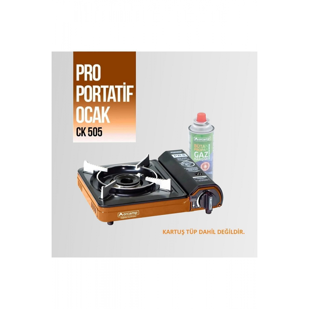 Ck-505 Tekli Portatif Kamp Ocak Gaz Stop Emniyetli