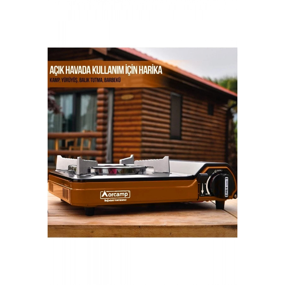 Ck-505 Tekli Portatif Kamp Ocak Gaz Stop Emniyetli