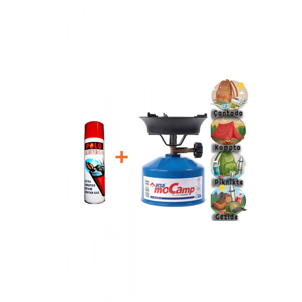 Taşınabilir Ocak Iksa Mocamp Çakmak Gazlı Pratik Kamp Ocağı Yeni Model Devrilmez Tasarım Metal Sibop