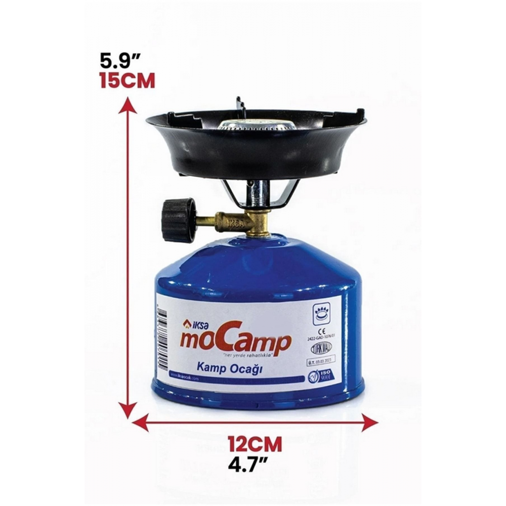 Taşınabilir Ocak Iksa Mocamp Çakmak Gazlı Pratik Kamp Ocağı Yeni Model Devrilmez Tasarım Metal Sibop