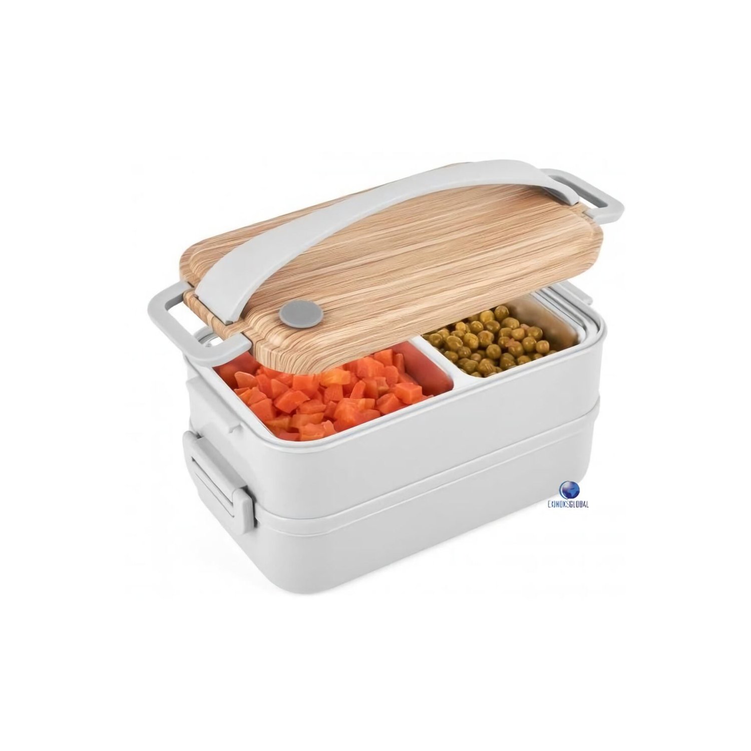 Taşınabilir Üç Bölmeli 304 Paslanmaz Çelik Çocuk Öğrenci Ve Ofis Için Yemek Kutusu Sefer Tası 1100ml