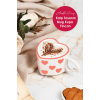 2'li El Yapımı Seramik Kalp Tasarım Mug Kupa Fincan Handmade El Yapımı Mug Fincan Kupa Kahve Kupası