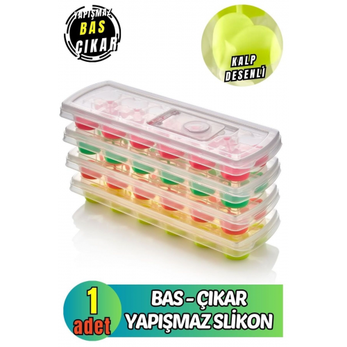 Kaliteli Yapışmaz Silikon Bas Çıkar Buzluk Buz Kalıbı Rengarenk