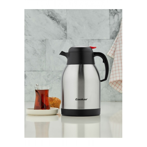 2 Litre Çift Kat Paslanmaz Çelik Termos Ckr2005 ( Piknik Kamp Outdoor Ofis Otel Kafe Okul )