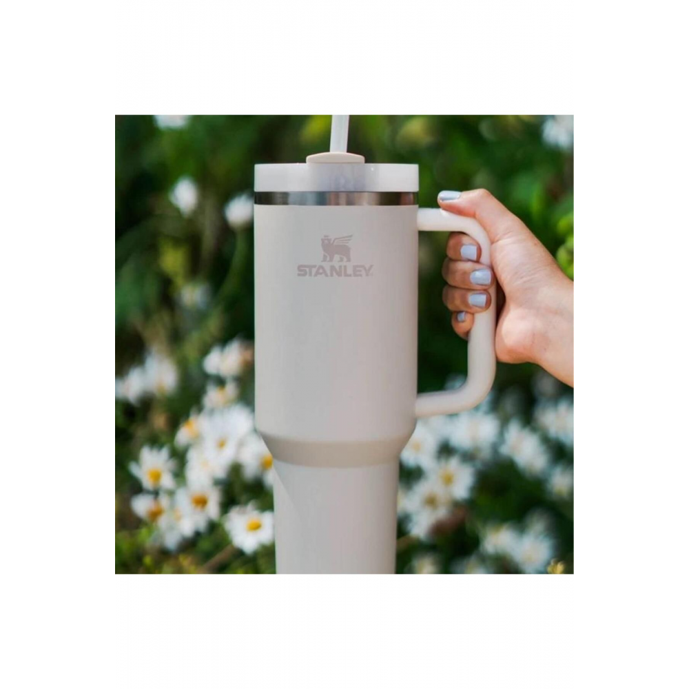 Quencher Pipetli Termos Bardak 1.18 Lt Krem