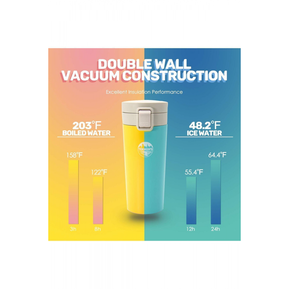 Snape 380ml Filtreli Çift Katmanlı Mug Termos Bardak Mat Siyah