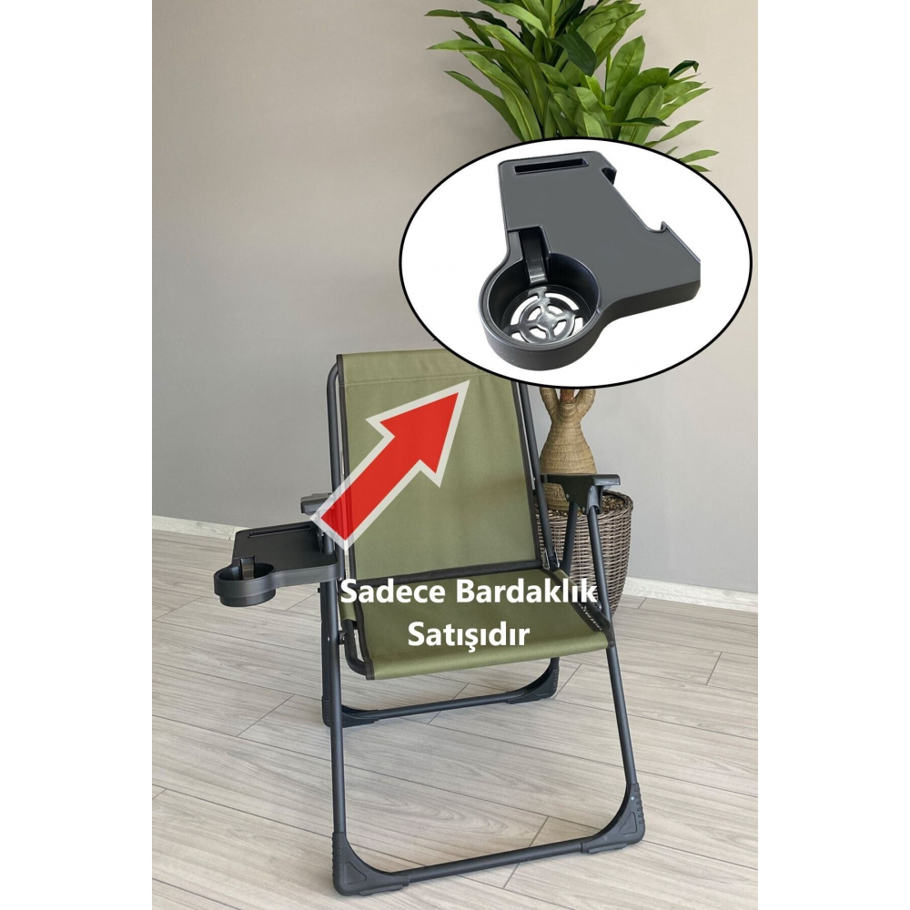 Bardaklık Kamp Sandalyesi Bardaklığı Piknik Sandalye Yan Sehpası