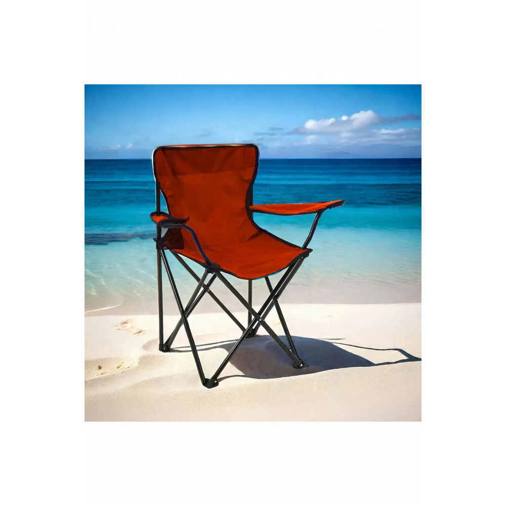 Piknik Ve Kamp Sandalyesi - Kırmızı