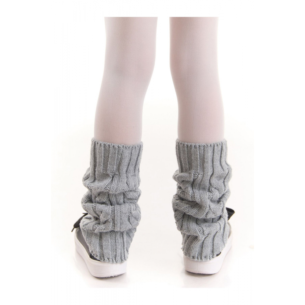 Kalın Gri Kız Çocuk Tozluk