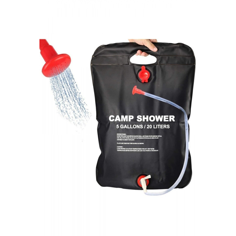 Al-ze Kamp Duşu 20lt Portatif Taşınabilir Kompakt Camp Shower 20 Litre Outdoor, Kamp, Piknik, Duş