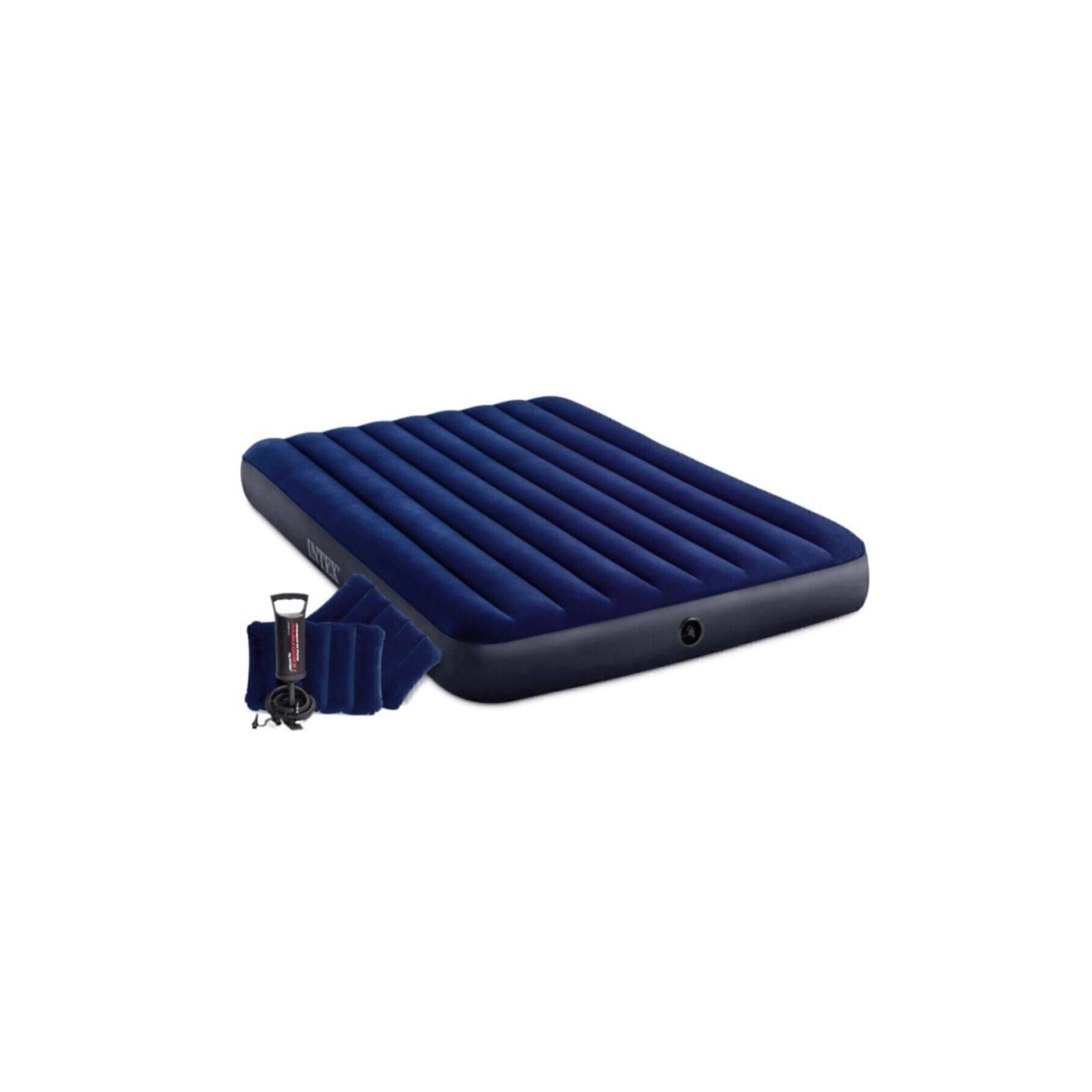Çift Kişilik Şişme Yatak + 2 Yastık + Pompa / Kamp Seti