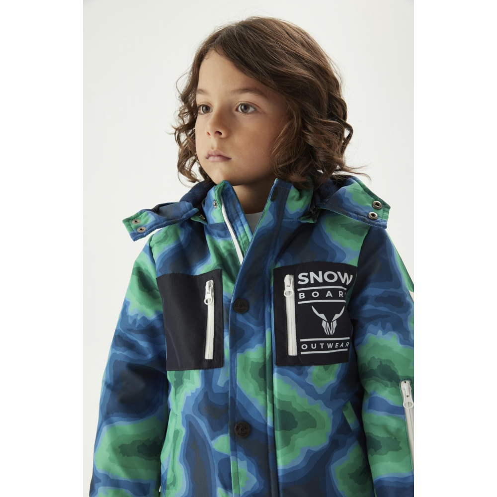 BG Store Erkek Çocuk Desenli Kayak Takımı NS23FWN3804