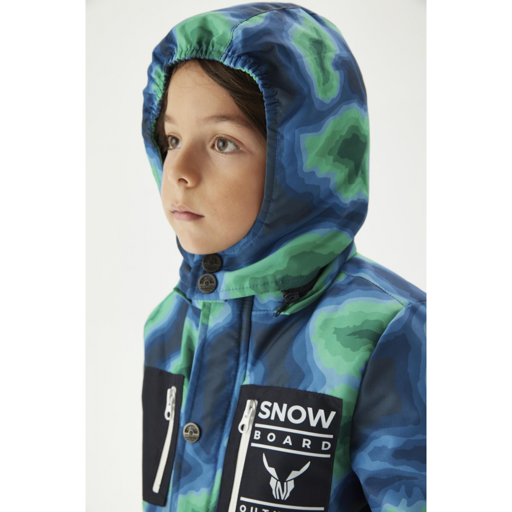 BG Store Erkek Çocuk Desenli Kayak Takımı NS23FWN3804