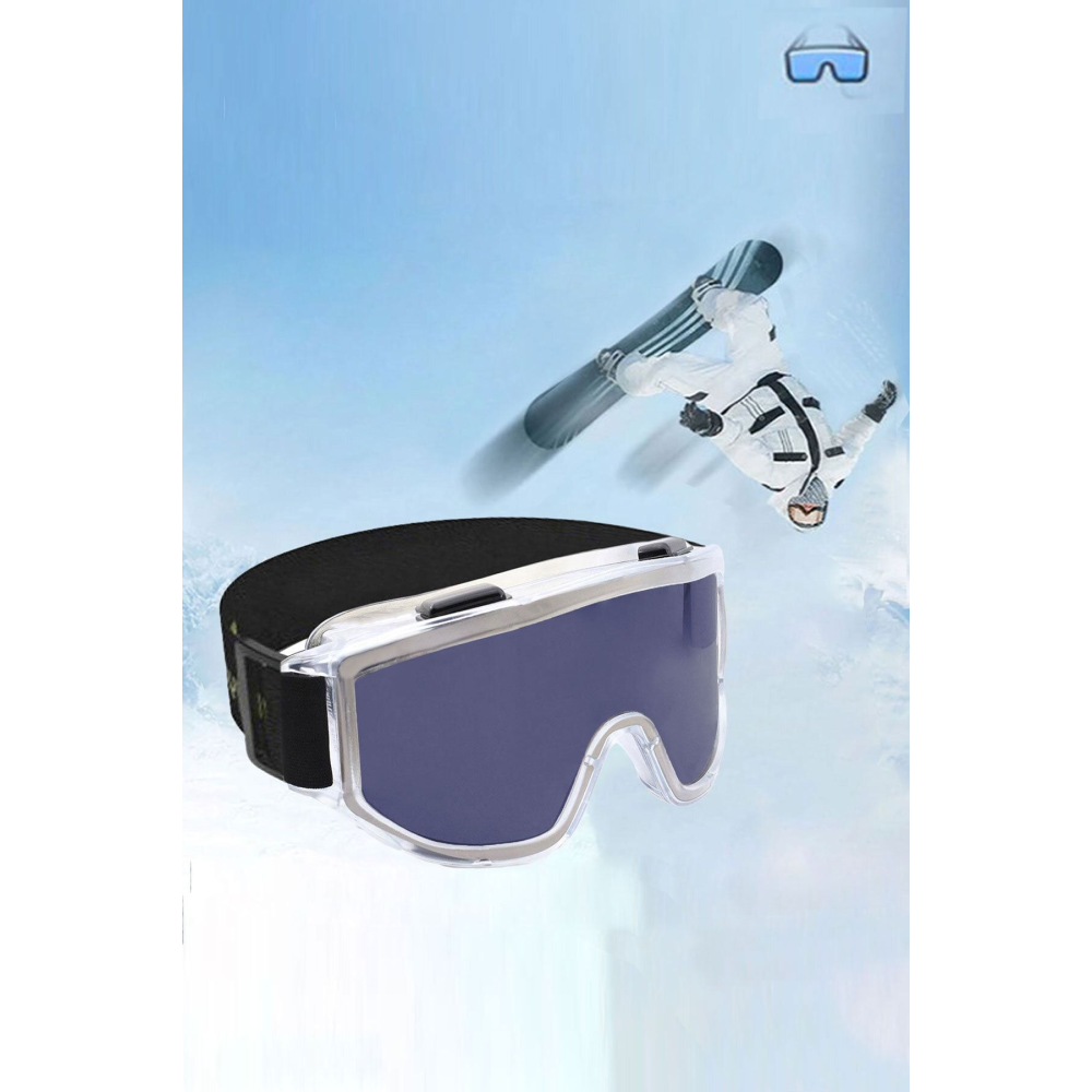 Kayak Gözlüğü Ventilli Güneş Kar Rüzgar Gözlük Füme Snowboard Glasses Ekonomik Seri Gözlük