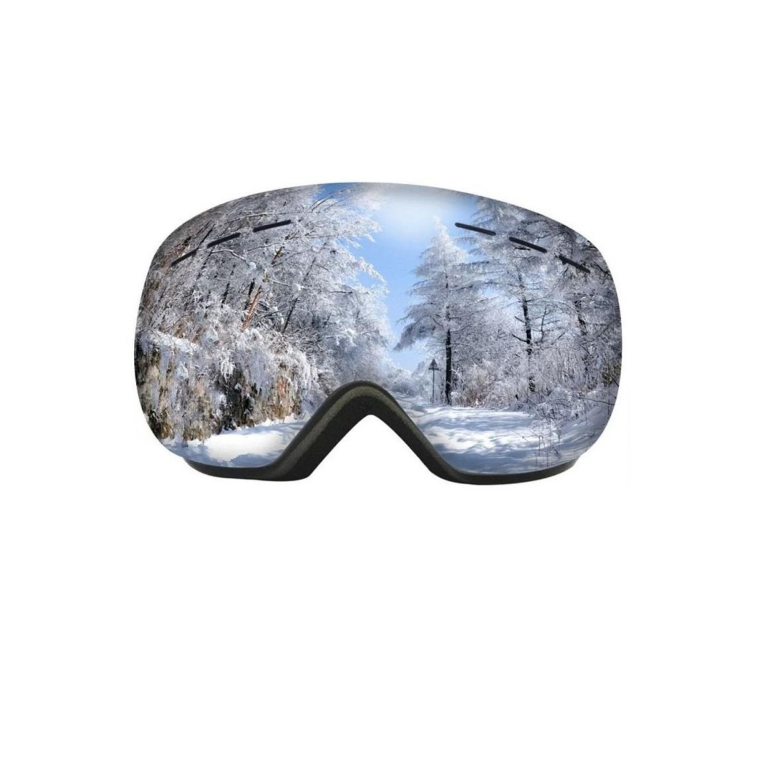 Uv400 Korumalı Antisis Özellikli 3 Katmanlı Aynalı Snowboard Kayak Gözlüğü