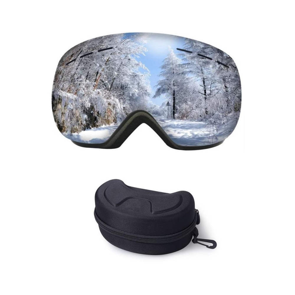 Uv400 Korumalı Antisis Özellikli 3 Katmanlı Aynalı Snowboard Kayak Gözlüğü