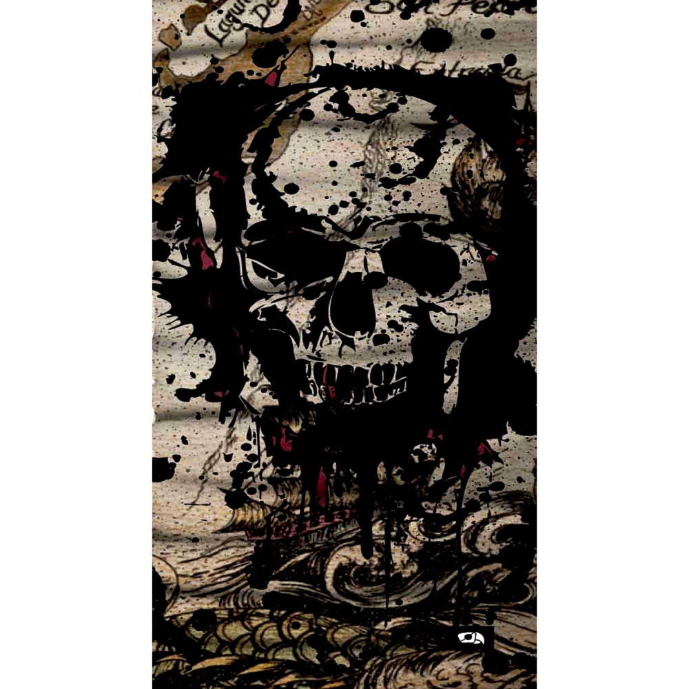 Buffalo Bandana Black Skull