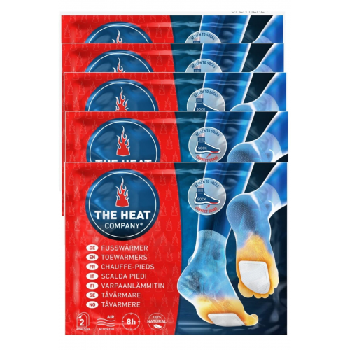 10 Lu (5 ÇİFT) Paket 8 Saat Yapışkanlı Bireysel Ayak Isıtıcı Theheatcompany Toewarmers, Fusswarmers