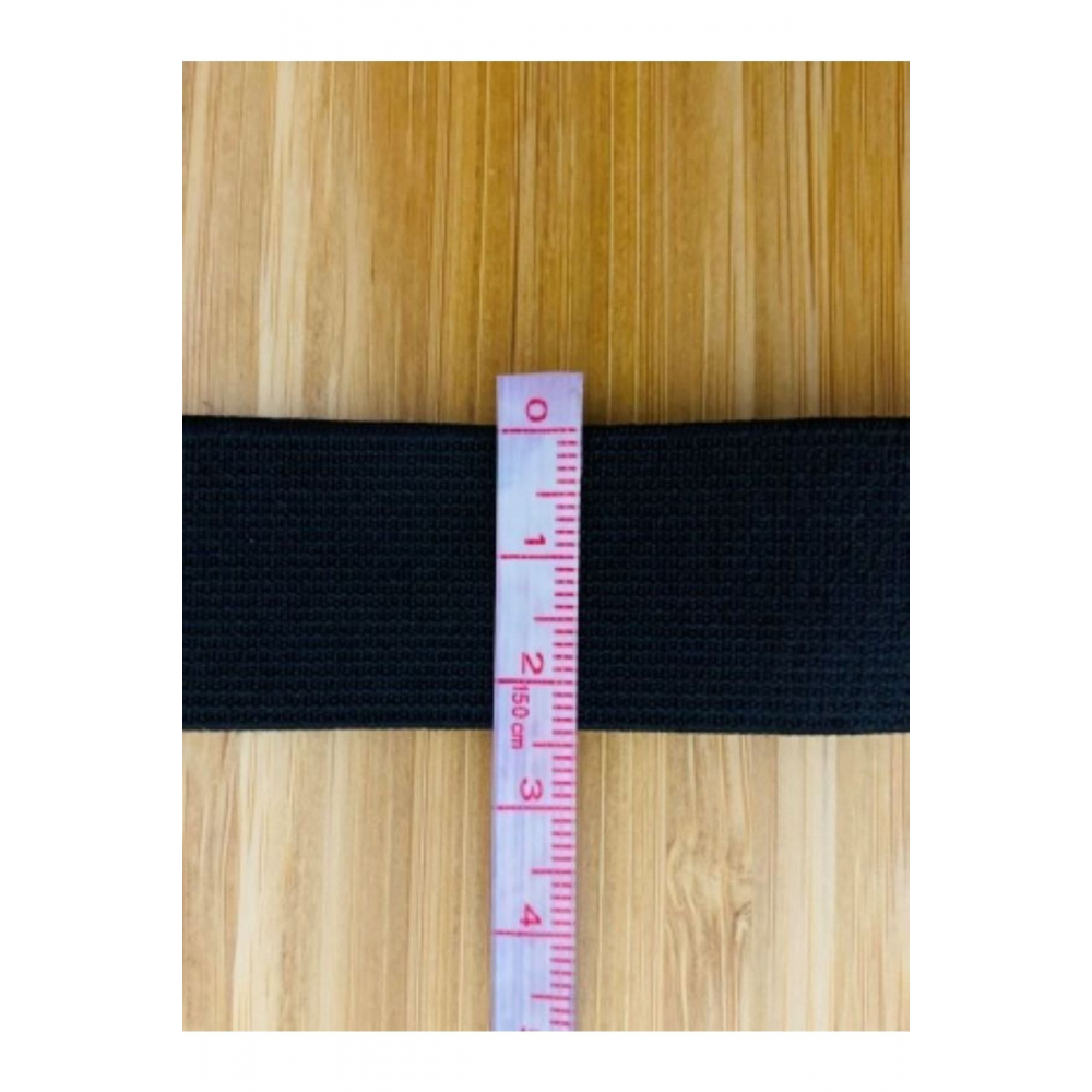 Paça Lastik. 2.5 Cm X 1.25 Metre. Renk:siyah