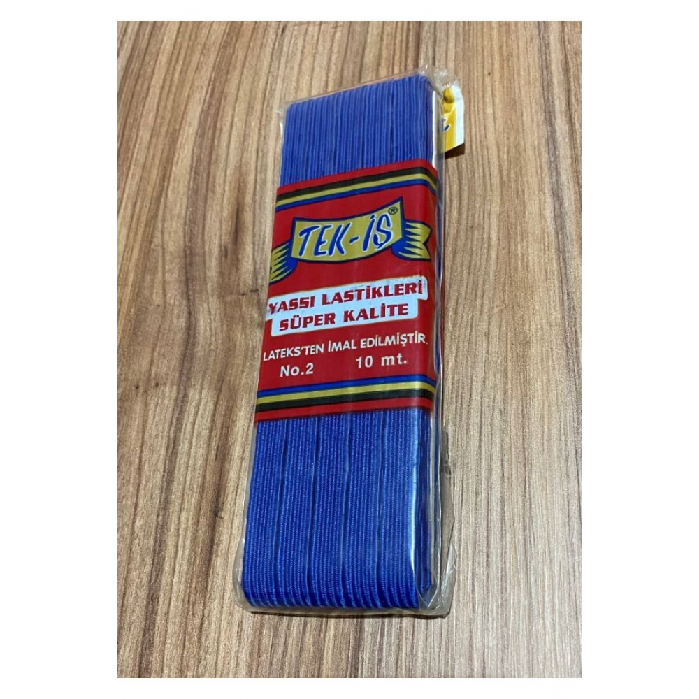 Yassı Lastik No:2 10 Metre. Lacivert