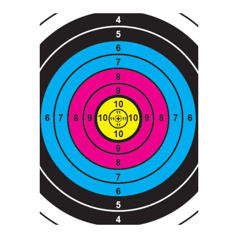 Okçuluk Hedef Kağıdı 80cm 10 Halka -10'lu Paket