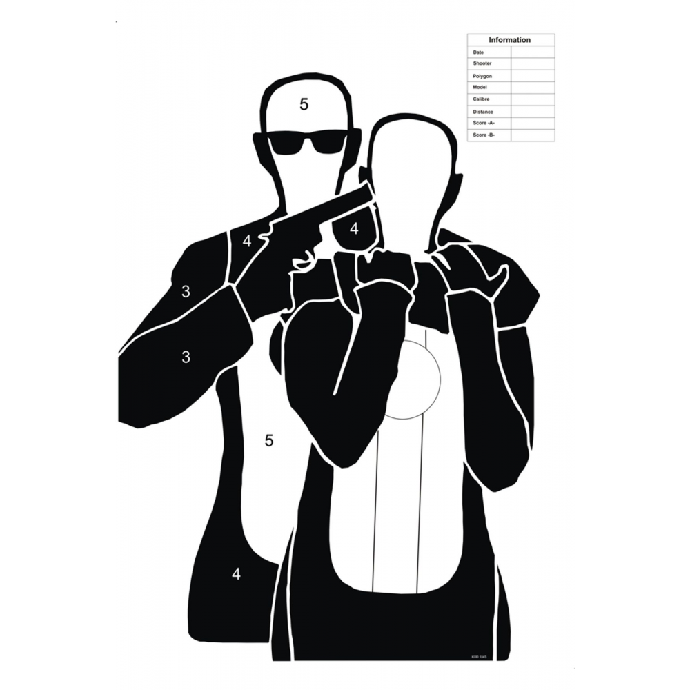 SiM Taktik Atış Hedef Kağıdı 104S (10 Adet)