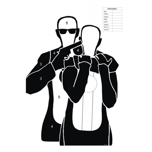 SiM Taktik Atış Hedef Kağıdı 104S (10 Adet)