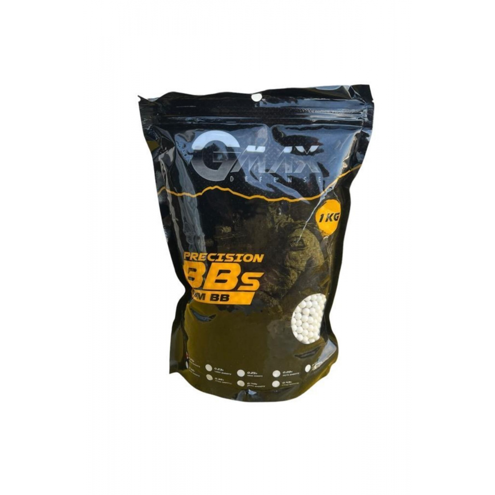 Gmax Airsoft 0.20g. 6mm Bb 1 Kg (1 Paket)