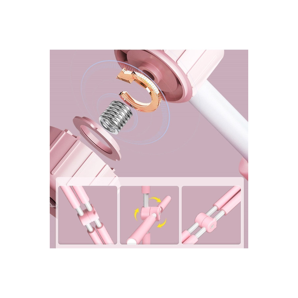 Pembe Kambur Eğitim Çubuğu Yoga Sopa Germe Aracı Sırt Ateli Barı Demiri Postür Düzeltici