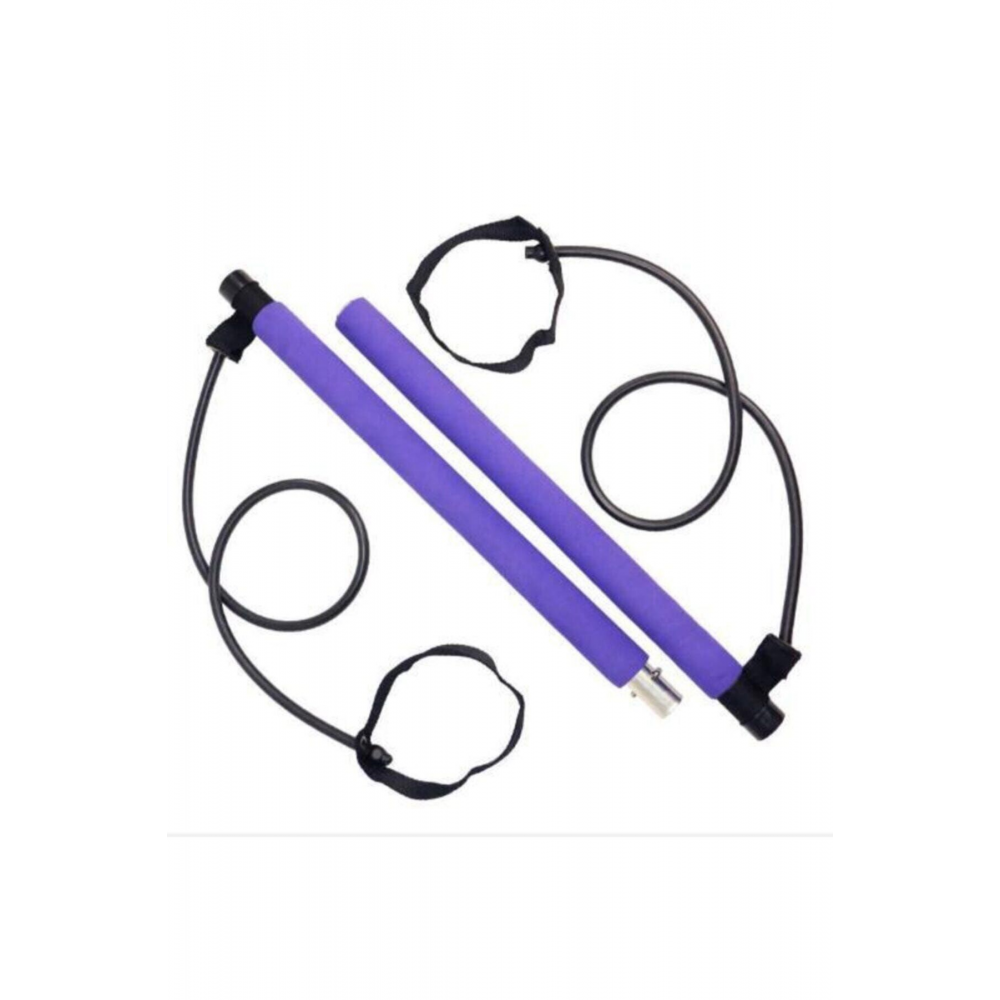 Portable Pilates Studio Jimnastik Egzersiz Çubuğu Pilates Direnç Lastiği