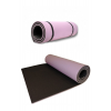 8,5 Mm Çift Taraflı Lila Siyah Pilates Matı Iz Yapmaz Kaymaz Egzersiz Minderi Kamp Matı