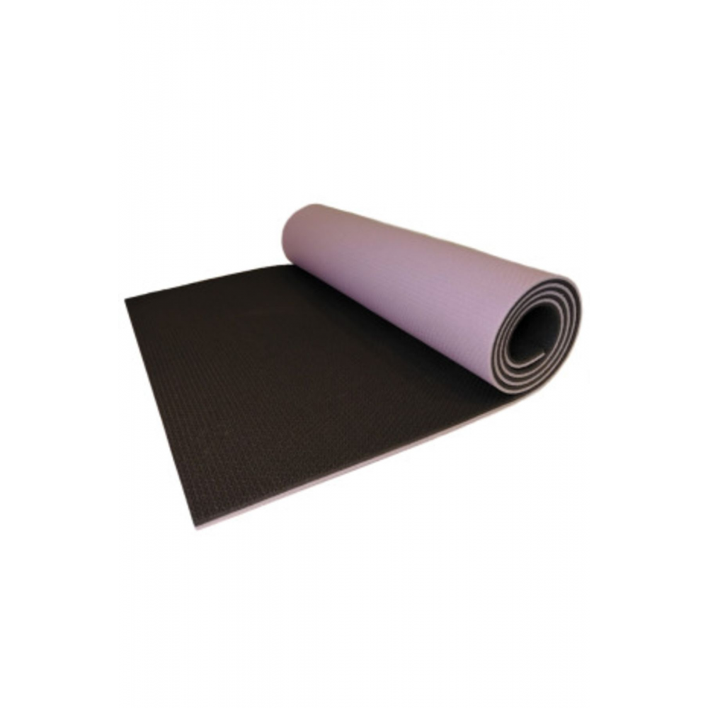 8,5 Mm Çift Taraflı Lila Siyah Pilates Matı Iz Yapmaz Kaymaz Egzersiz Minderi Kamp Matı